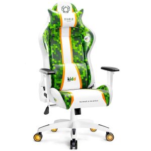 Fotel Gamingowy Dziecięcy Diablo X-One 2.0 Craft – ergonomiczny, regulowany, kolor czarny, materiał: skóra ekologiczna