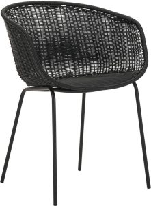 Fotel Hapur czarny – nowoczesny design, wygodne siedzisko, elegancki kolor