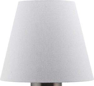 Klosz do lampy stołowej Bakora – elegancki, szklany, biały, średni rozmiar