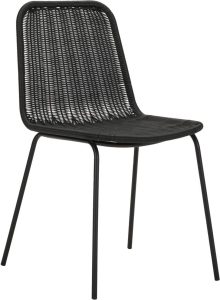 Krzesło Hapur czarne – nowoczesny design, wygodne siedzisko, trwałe materiały
