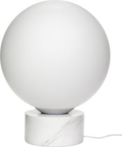 Lampa podłogowa Hübsch 990836 – nowoczesny design, metalowa konstrukcja, elegancka biel