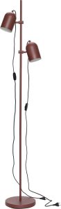 Lampa podłogowa Hübsch czerwona podwójna – nowoczesny design, regulowane ramiona, elegancki kolor