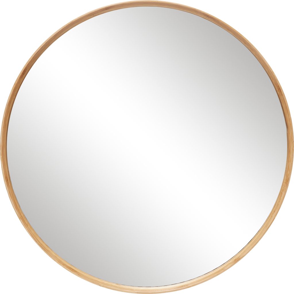 Lustro ścienne Hübsch 240601 – elegancki design, prostokątny kształt, metalowa ramka, styl skandynawski