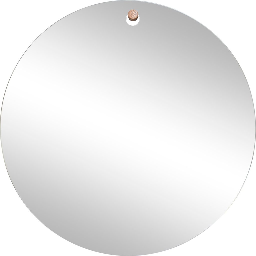 Lustro ścienne Hübsch 940614 – elegancki design, prostokątne, złote akcenty, 120×80 cm
