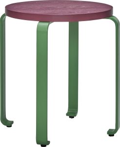 Stołek Smile burgundowy – nowoczesny design, wygoda, trwały materiał