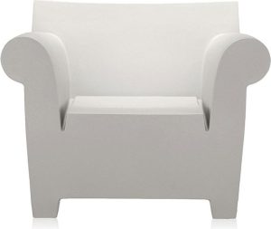 Fotel Bubble Club cynkowa biel – nowoczesny design, wygodny, odporny na warunki atmosferyczne
