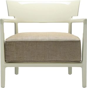 Fotel Cara gładki zielony – elegancki design, wygodny, tapicerowany