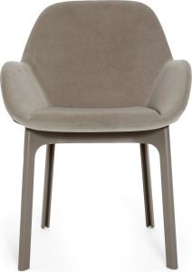 Fotel Clap Aquaclean beżowy z beżową ramą – nowoczesny design, wygoda, łatwe czyszczenie