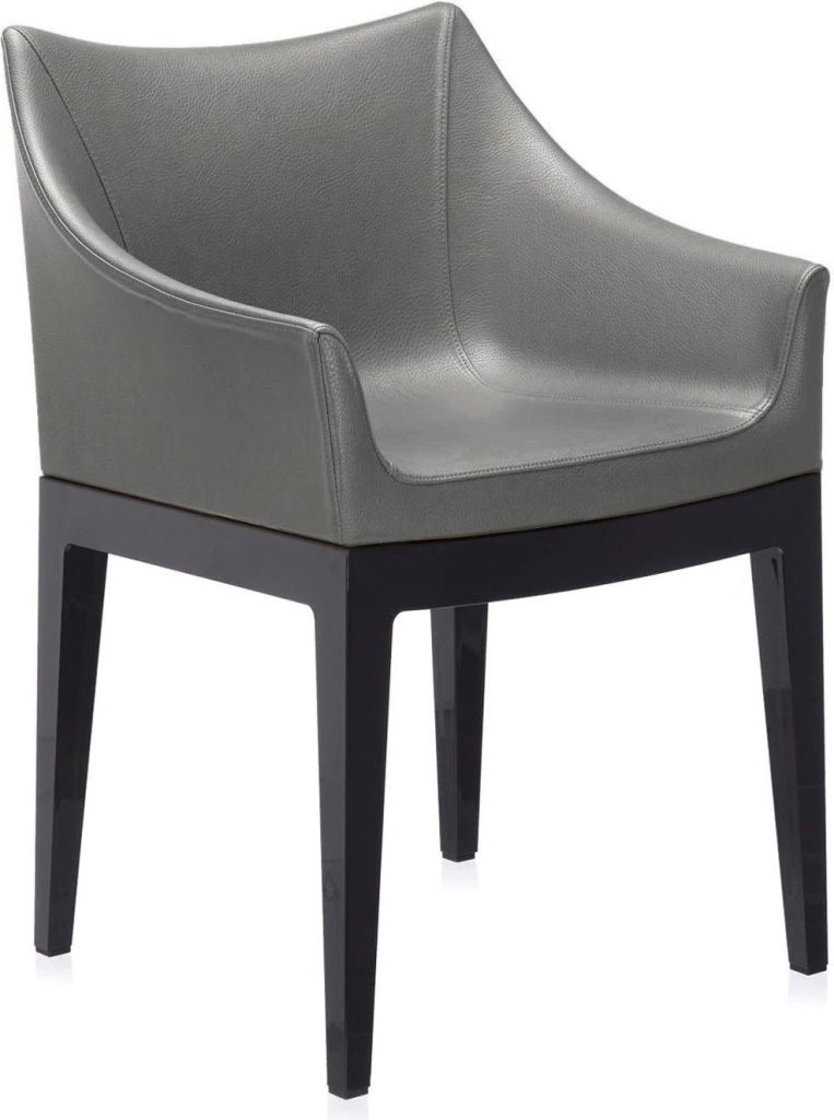 Fotel Madame ciemnoszary z czarnymi nogami – elegancki design, wygodne siedzisko, nowoczesny styl