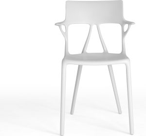 Krzesło A.I. białe – nowoczesny design, ergonomiczne kształty, wysoka jakość wykonania
