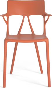 Krzesło A.I. pomarańczowe – nowoczesny design, ergonomiczne kształty, wysokiej jakości materiał