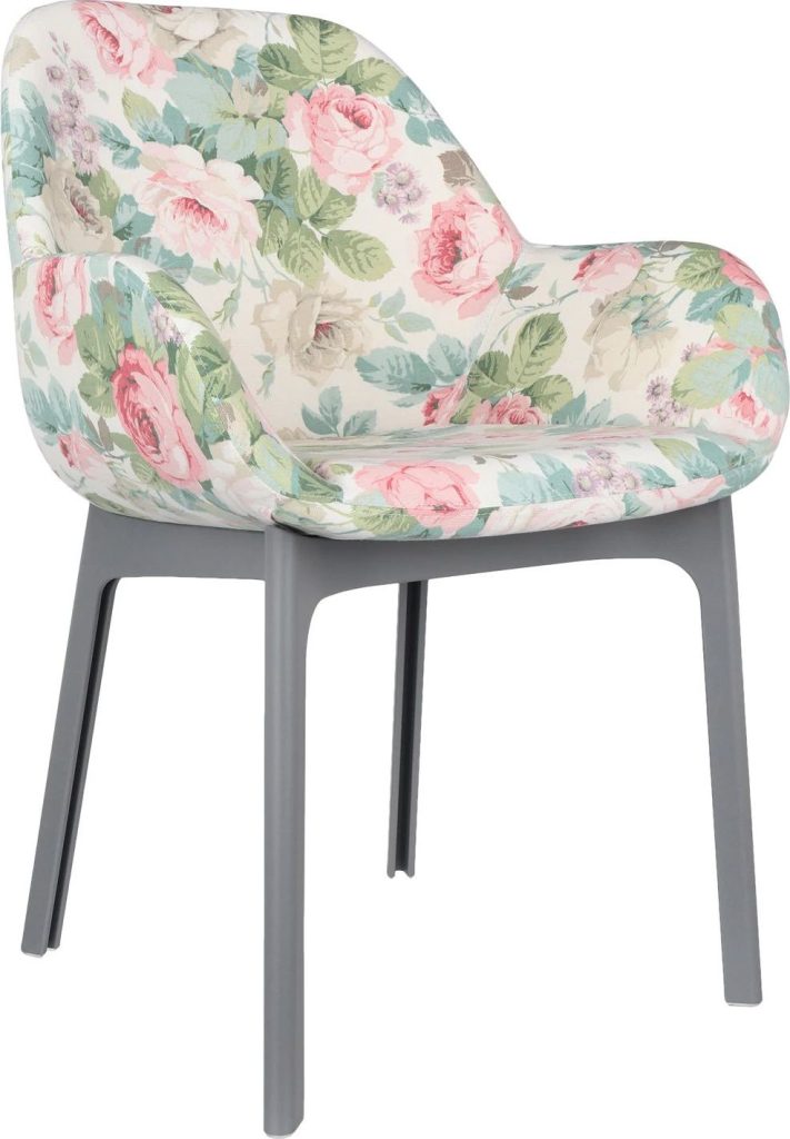 Krzesło Clap Flowers Chelsea szare – elegancki design, wygodne siedzisko, nowoczesny styl