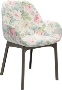 Krzesło Clap Flowers Chelsea szarobrązowe – elegancki design, wygodne siedzisko, nowoczesny styl