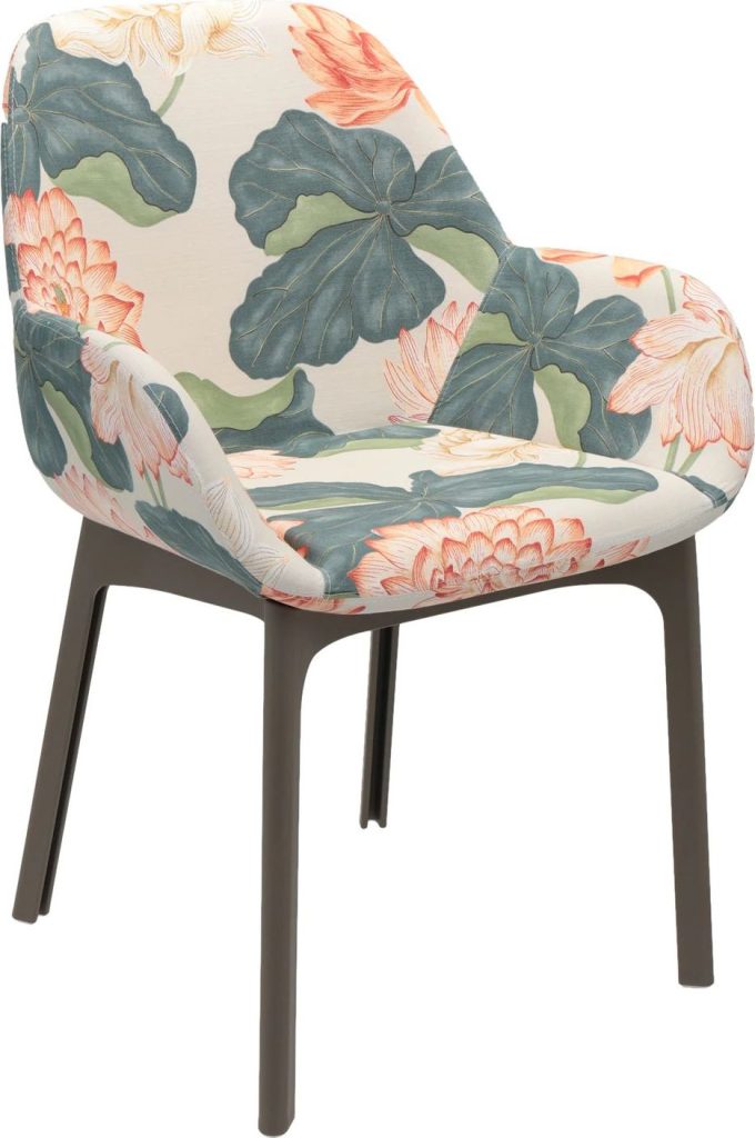 Krzesło Clap Flowers Kew szarobrązowe – elegancki design, komfort, naturalne materiały
