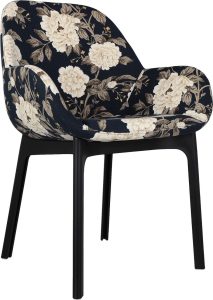 Krzesło Clap Flowers Peony czarne – elegancki design, nowoczesny styl, wygodne siedzisko, wysokiej jakości materiały