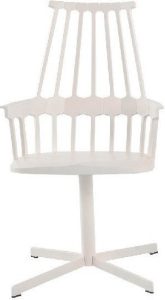 Krzesło Comback obrotowe białe – stylowy design, ergonomiczne, nowoczesne