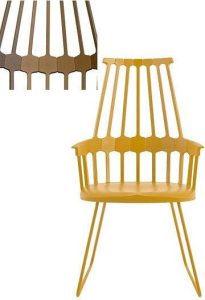 Krzesło Comback sanki orzechowe – nowoczesny design, wygodne siedzisko, trwałe materiały