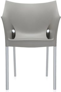 Krzesło Dr. No ciepłoszare – nowoczesny design, wygoda, trwałość, tapicerka