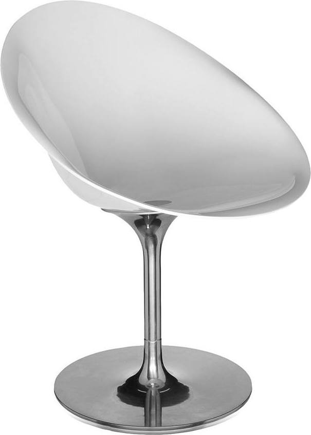 Krzesło Eros nieprzeźroczyste lśniąca biel – elegancki design, trwały materiał, nowoczesny styl
