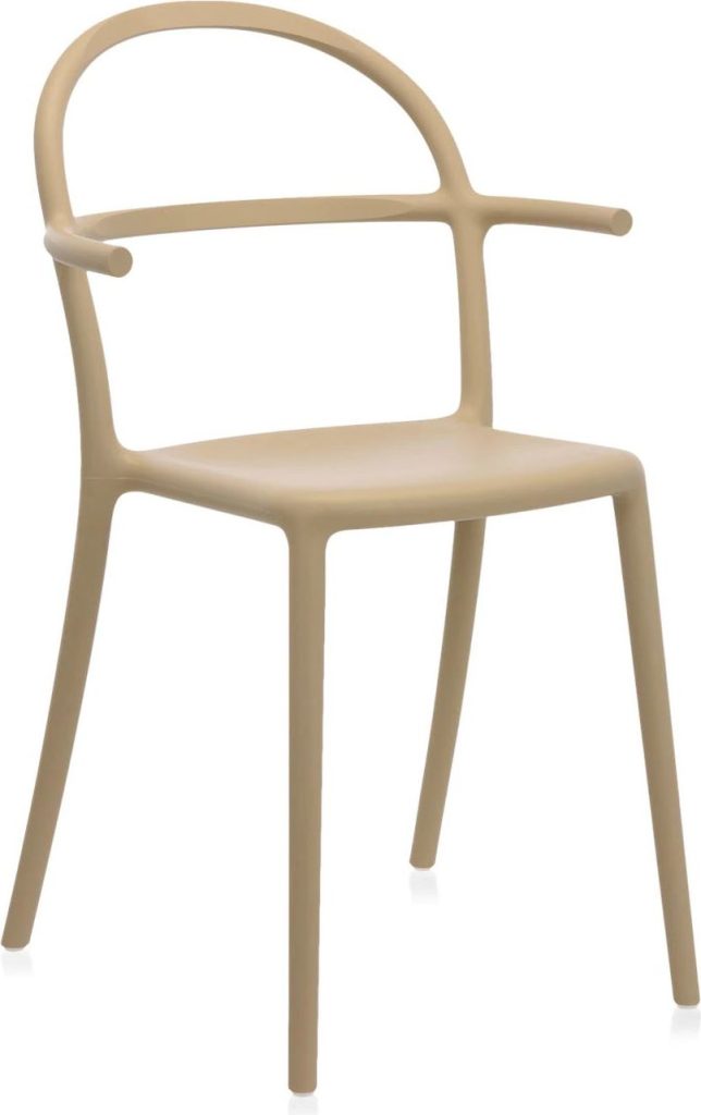Krzesło Generic C szarobrązowe – elegancki design, wygodne siedzisko, trwałe materiały