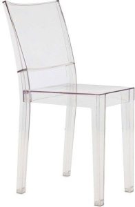 Krzesło La Marie kryształowe – elegancki design, przezroczysty materiał, nowoczesny styl