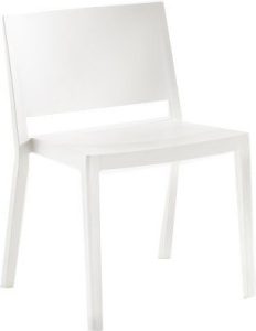 Krzesło Lizz Mat białe – nowoczesny design, wygodne siedzisko, trwały materiał