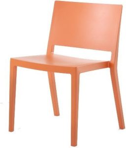 Krzesło Lizz Mat pomarańczowe – nowoczesny design, wygodne siedzisko, trwały materiał