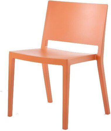 Krzesło Lizz Mat pomarańczowe – nowoczesny design, wygodne siedzisko, trwały materiał