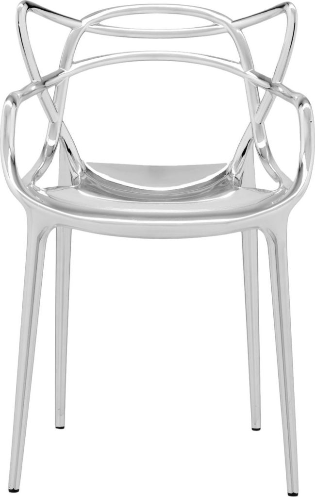 Krzesło Masters metalizowane chromowane – elegancki design, trwałe materiały, nowoczesny styl