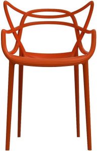 Krzesło Masters rdzawo-pomarańczowe – stylowy design, komfort siedzenia, nowoczesne materiały
