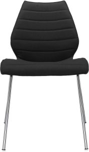 Krzesło Maui Soft czarne – wygoda, nowoczesny design, materiał tapicerski