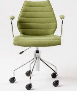 Krzesło na kółkach Maui Soft zgniłozielone – ergonomiczne, wygodne, nowoczesne