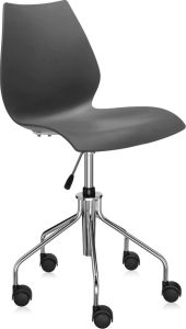 Krzesło na kółkach Maui Swivel antracytowe – ergonomiczne, obrotowe, nowoczesny design