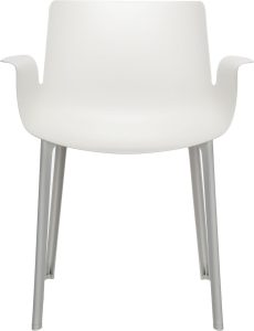 Krzesło Piuma białe – nowoczesny design, komfortowe siedzisko, elegancka forma