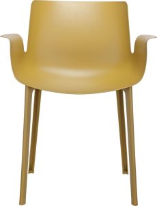 Krzesło Piuma musztardowe – nowoczesny design, wygoda, trwałe materiały