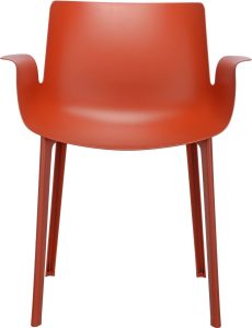 Krzesło Piuma rdzawopomarańczowe – nowoczesny design, komfort siedzenia, trwałe materiały