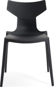 Krzesło Re-Chair czarne – elegancki design, ergonomiczny kształt, nowoczesny materiał