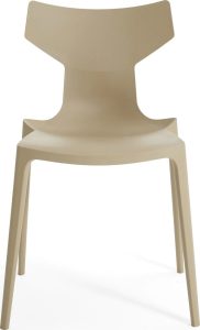 Krzesło Re-Chair szarobeżowe – elegancki design, komfortowe siedzisko, trwałe materiały