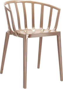Krzesło Venice 75 cm beżowe – elegancki design, komfort siedzenia, tapicerka z materiału