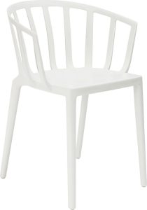 Krzesło Venice 75 cm białe – elegancki design, wygodne siedzisko, nowoczesny styl