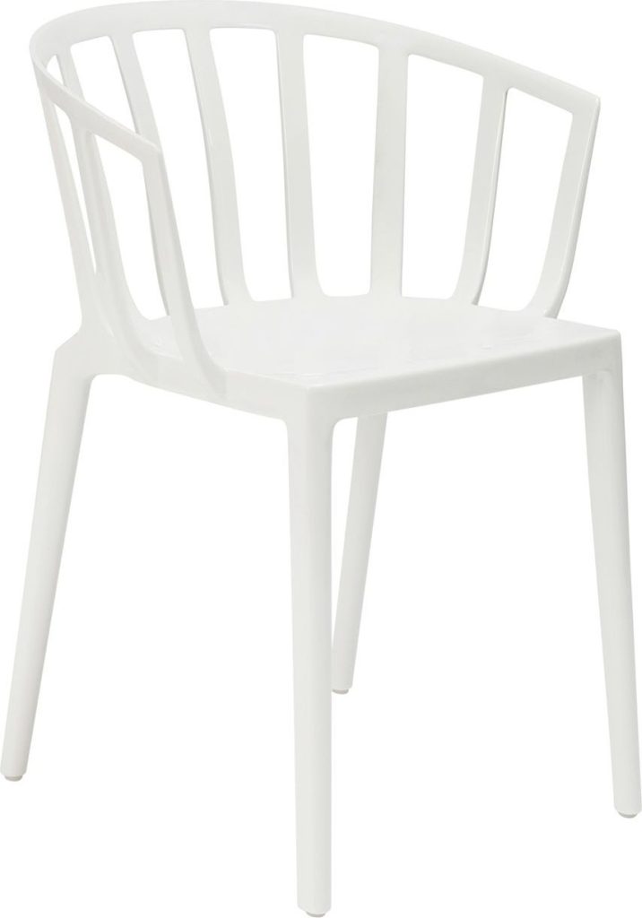 Krzesło Venice 75 cm białe – elegancki design, wygodne siedzisko, nowoczesny styl