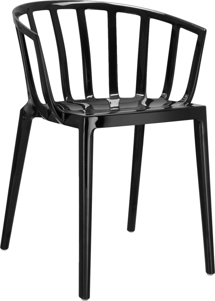 Krzesło Venice 75 cm czarne – elegancki design, wysoka jakość, idealne do wnętrz