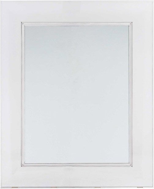 Lustro Francois Ghost kryształowe – elegancki design, przezroczysty, 80×60 cm, szkło