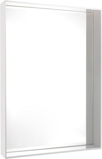 Lustro Only Me nieprzeźroczyste białe – nowoczesny design, trwałe materiały, stylowy dodatek