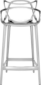 Stołek barowy Masters metalizowany chromowany 99 cm – nowoczesny design, wysoka jakość, elegancki kolor