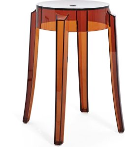 Stołek Charles bursztynowy – elegancki design, wygodna forma, wysokiej jakości materiały