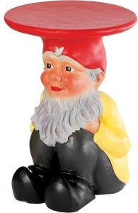 Stołek-stolik Gnomes Napoleon kolorowy – stylowy mebel, wielofunkcyjny, nowoczesny, drewniany, unikalny