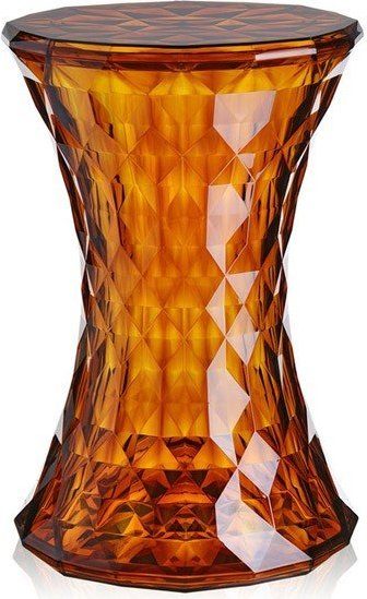 Stołek Stone bursztynowy – elegancki design, nowoczesny styl, solidna konstrukcja, uniwersalne zastosowanie