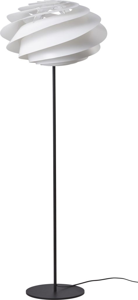 Lampa podłogowa Swirl bez klosza – nowoczesny design, regulowana wysokość, metalowa konstrukcja