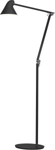 Lampa stojąca NJP LED 2700 K czarna – nowoczesny design, energooszczędne oświetlenie, elegancka forma